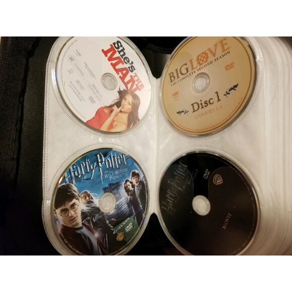 104 DVD Case With 22 DVDs - Harry Potter, Transformers, Always Sunny, Crank, Etc - Picture 1 of 10